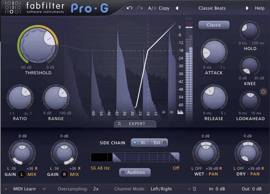 Fabfilter Pro-G gate/expander